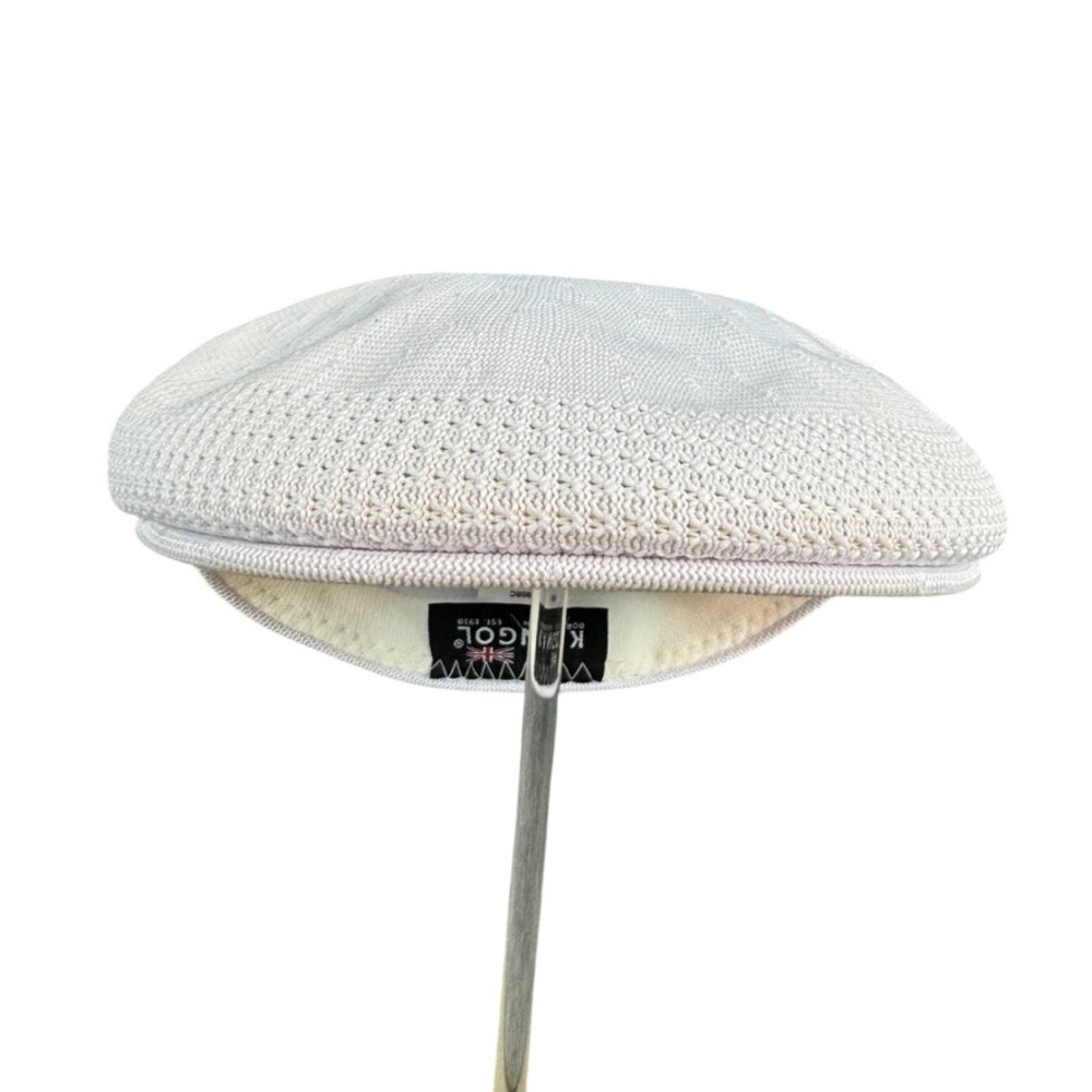 Kangol Tropic 504 Ventair Flat Cap Grey White Ivy Hat 0290BC Medium